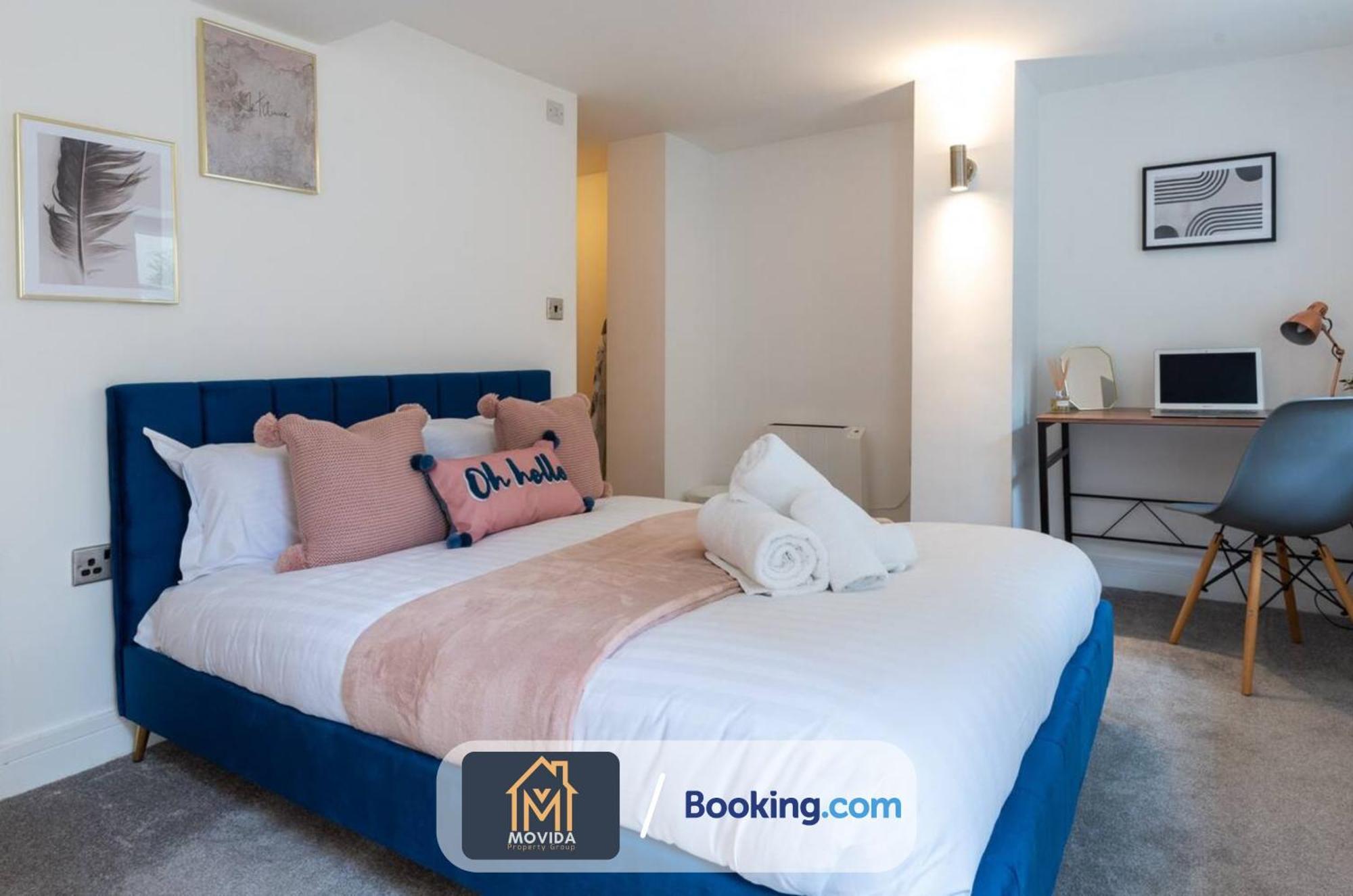 Stylish Two Bed Town Centre Apartment By Movida Property Group Short Lets & Serviced Accommodation With Parking Harrogate Buitenkant foto