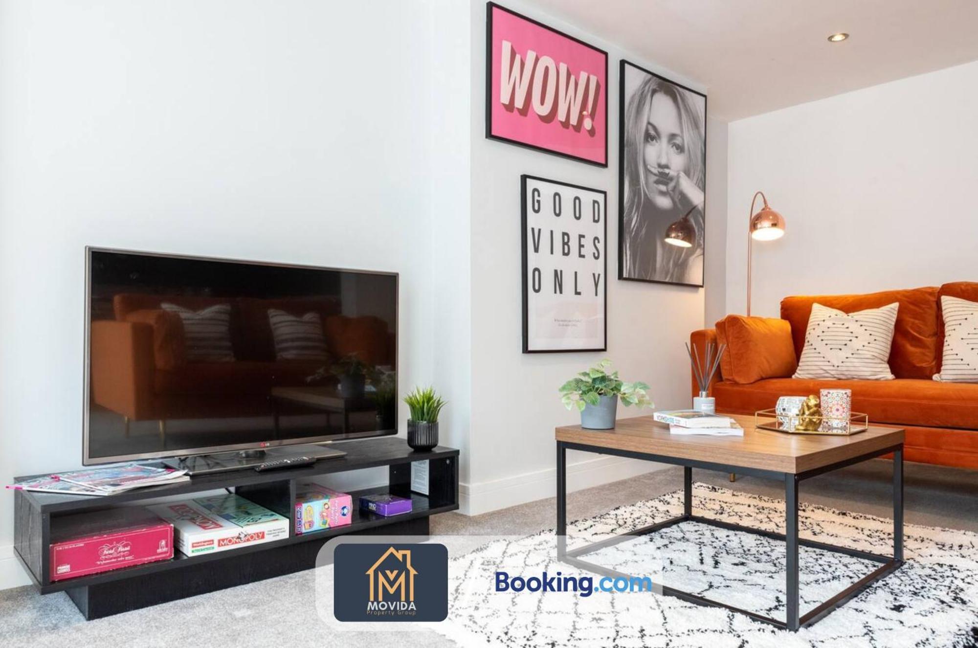 Stylish Two Bed Town Centre Apartment By Movida Property Group Short Lets & Serviced Accommodation With Parking Harrogate Buitenkant foto